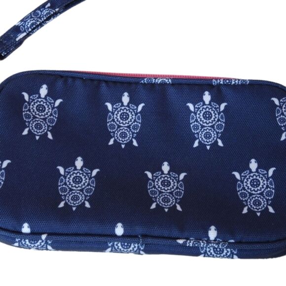 2 Piece Set Vera Bradley Summer Turtle Tote with matching small wristlet - Picture 12 of 14